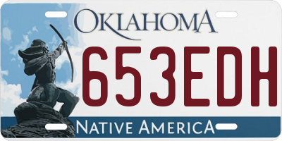OK license plate 653EDH