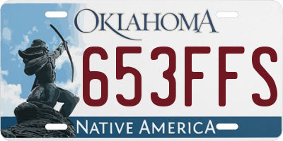 OK license plate 653FFS