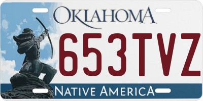 OK license plate 653TVZ