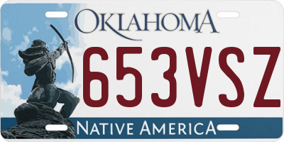 OK license plate 653VSZ