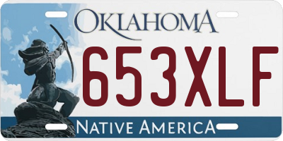 OK license plate 653XLF