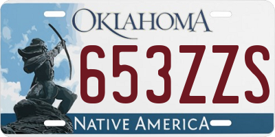 OK license plate 653ZZS