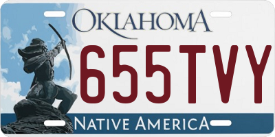 OK license plate 655TVY