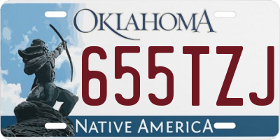 OK license plate 655TZJ