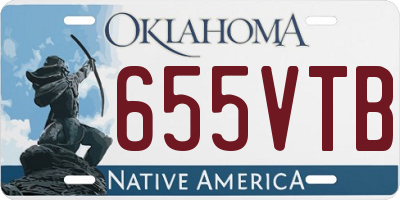 OK license plate 655VTB