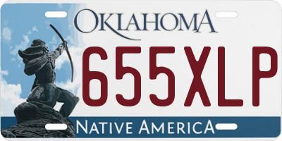 OK license plate 655XLP
