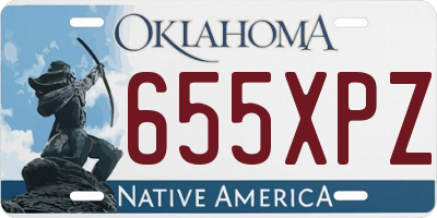 OK license plate 655XPZ