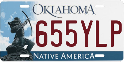 OK license plate 655YLP