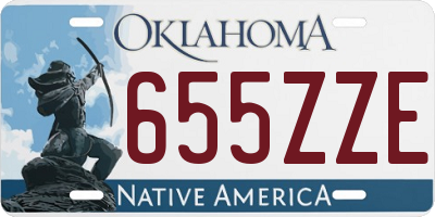 OK license plate 655ZZE