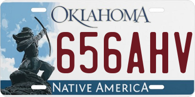 OK license plate 656AHV