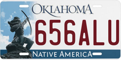 OK license plate 656ALU