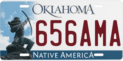 OK license plate 656AMA