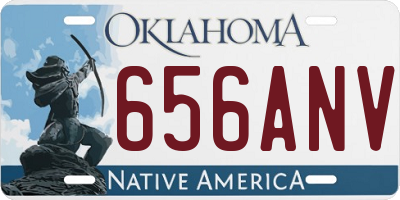 OK license plate 656ANV