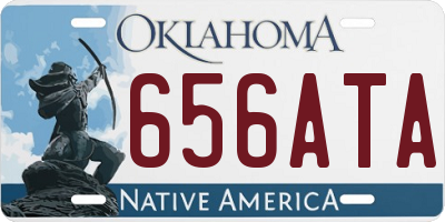 OK license plate 656ATA