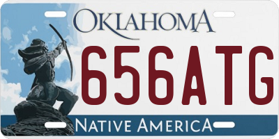 OK license plate 656ATG