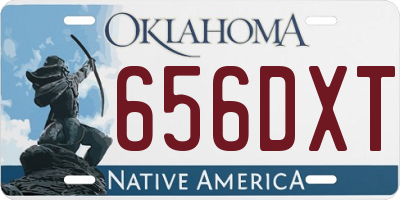 OK license plate 656DXT