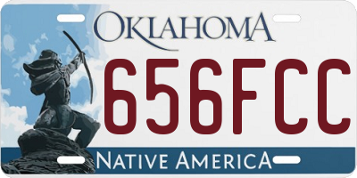 OK license plate 656FCC