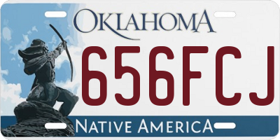 OK license plate 656FCJ