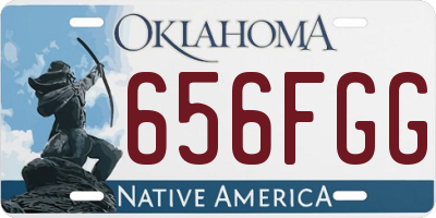 OK license plate 656FGG