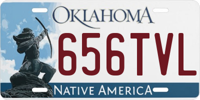 OK license plate 656TVL