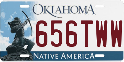 OK license plate 656TWW