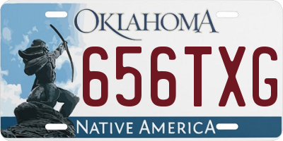 OK license plate 656TXG