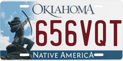 OK license plate 656VQT