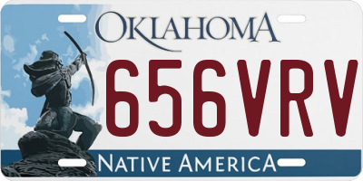 OK license plate 656VRV
