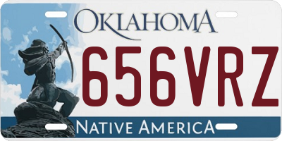 OK license plate 656VRZ