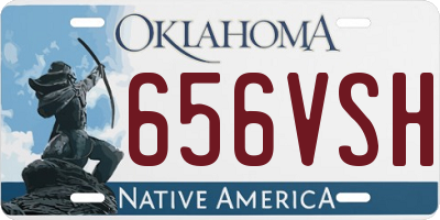 OK license plate 656VSH