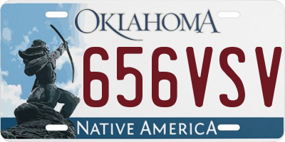 OK license plate 656VSV