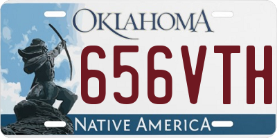 OK license plate 656VTH