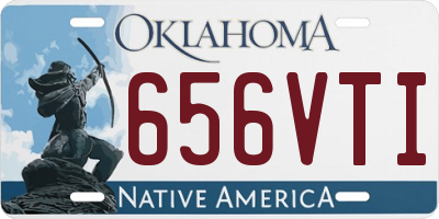 OK license plate 656VTI