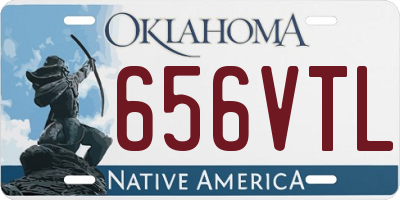 OK license plate 656VTL