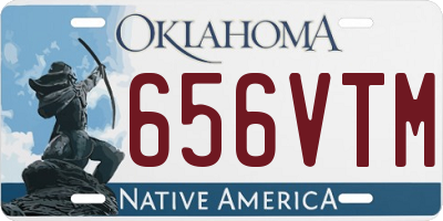 OK license plate 656VTM