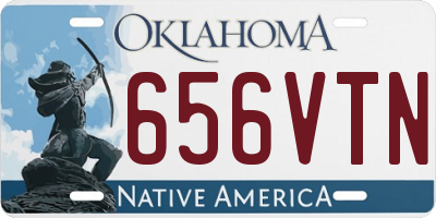 OK license plate 656VTN