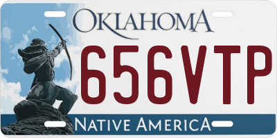OK license plate 656VTP
