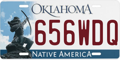 OK license plate 656WDQ