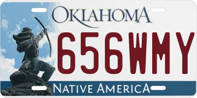 OK license plate 656WMY
