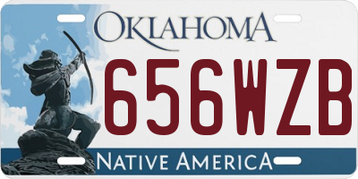 OK license plate 656WZB