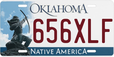 OK license plate 656XLF