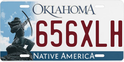 OK license plate 656XLH