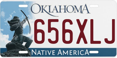 OK license plate 656XLJ