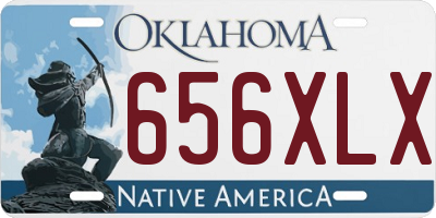 OK license plate 656XLX