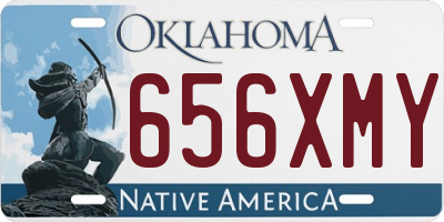 OK license plate 656XMY