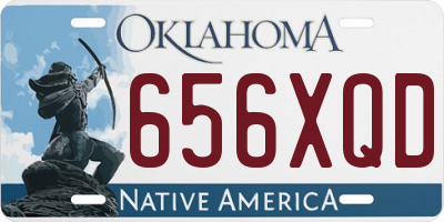 OK license plate 656XQD