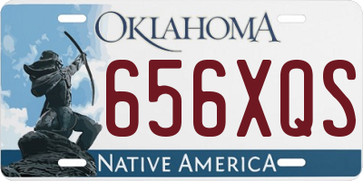 OK license plate 656XQS