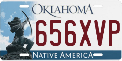 OK license plate 656XVP