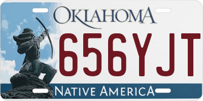 OK license plate 656YJT
