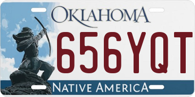 OK license plate 656YQT